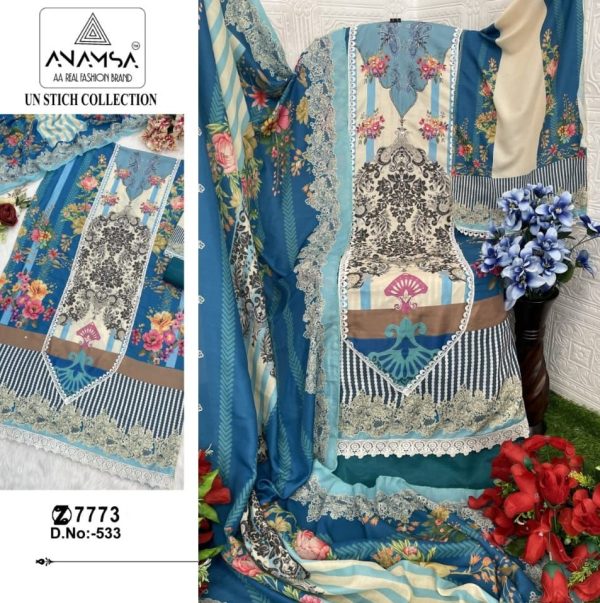 ANAMSA 533 PAKISTANI SALWAR SUITS IN INDIA