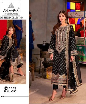 ANAMSA 535 PAKISTANI SALWAR SUITS IN INDIA