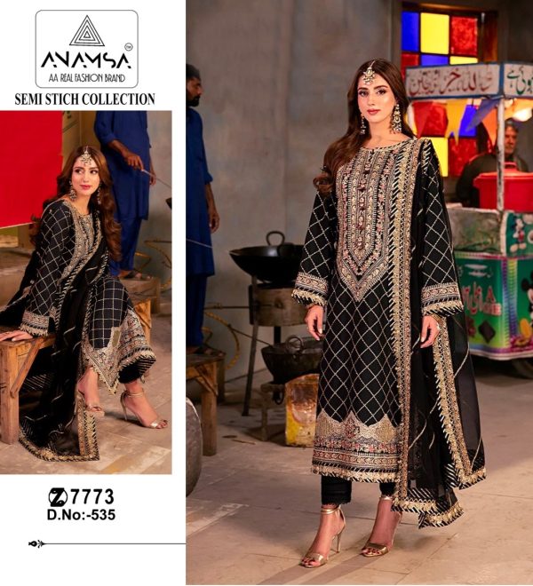 ANAMSA 535 PAKISTANI SALWAR SUITS IN INDIA