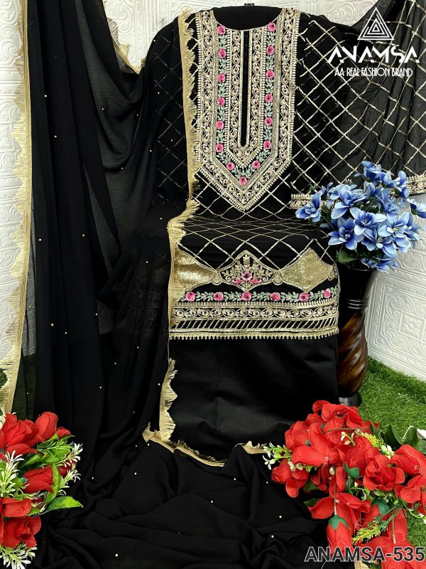 ANAMSA 535 PAKISTANI SALWAR SUITS IN INDIA