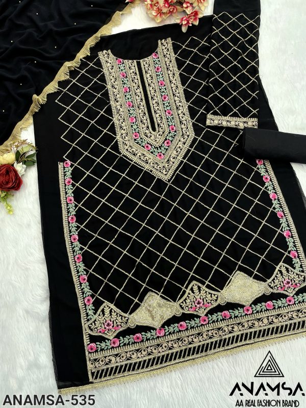 ANAMSA 535 PAKISTANI SALWAR SUITS IN INDIA