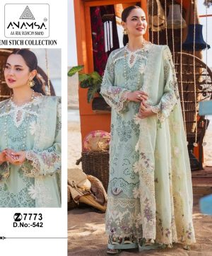 ANAMSA 542 PAKISTANI SUITS WHOLESALE