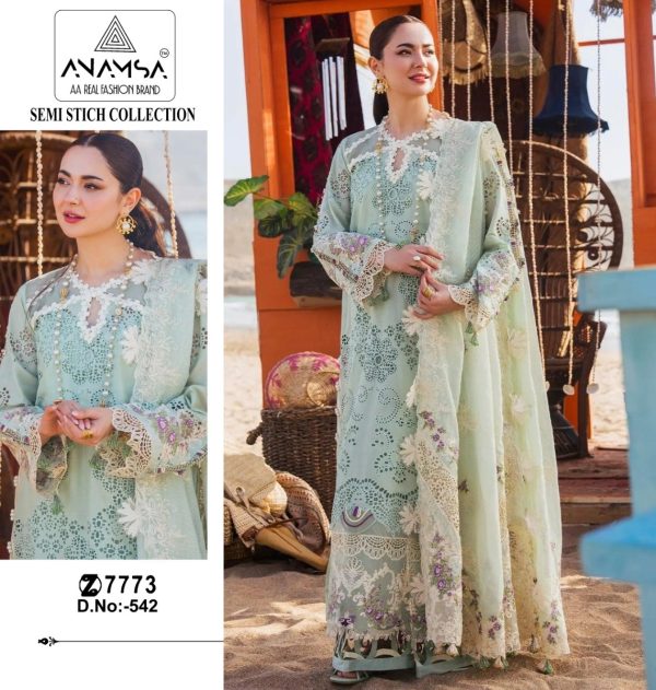 ANAMSA 542 PAKISTANI SUITS WHOLESALE