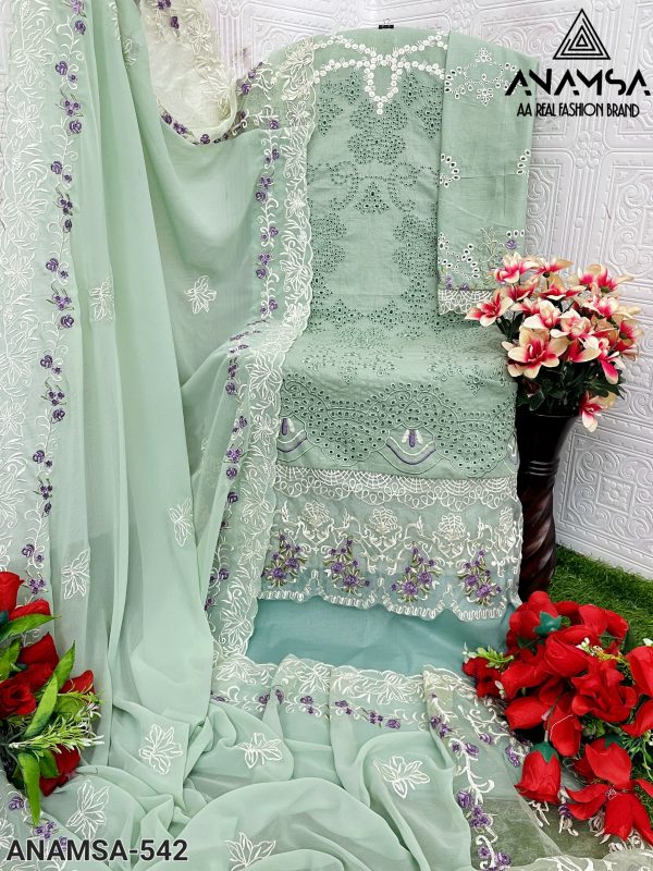 ANAMSA 542 PAKISTANI SUITS WHOLESALE