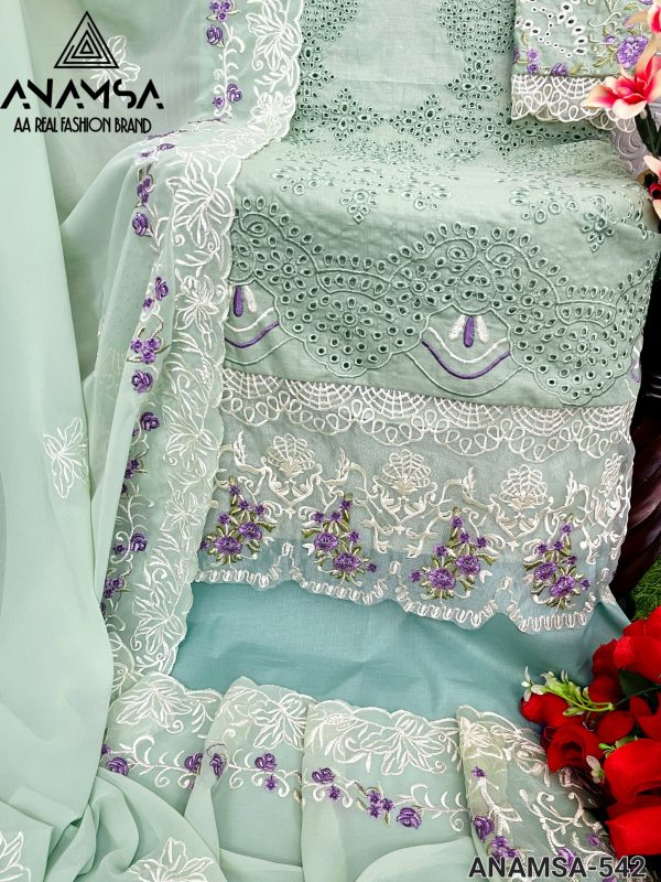 ANAMSA 542 PAKISTANI SUITS WHOLESALE