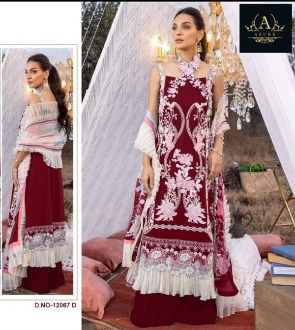 AZURE 12067 D PAKISTANI SUITS WHOLESALE