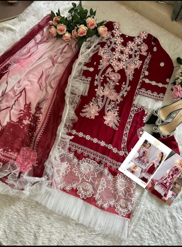 AZURE 12067 D PAKISTANI SUITS WHOLESALE