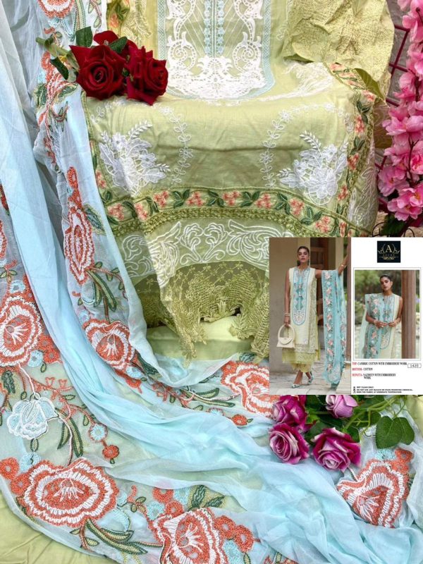 AZURE 1420 PAKISTANI SUITS WHOLESALE