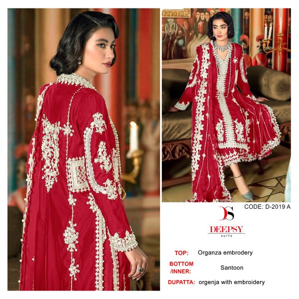 DEEPSY 2019 A ORGANZA SALWAR KAMEEZ