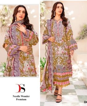 DEEPSY SUITS 3343 C PAKISTANI COTTON SUITS