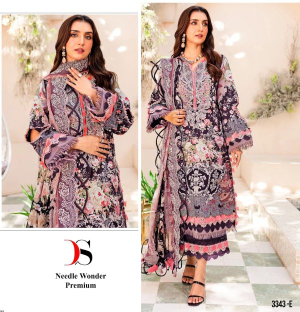 DEEPSY SUITS 3343 E PAKISTANI COTTON SUITS