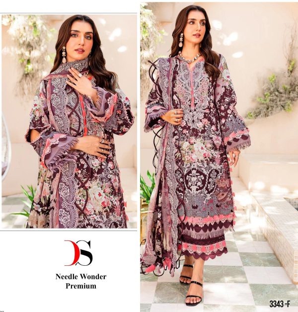 DEEPSY SUITS 3343 F PAKISTANI COTTON SUITS