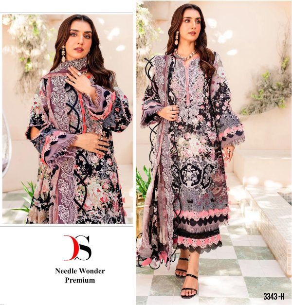 DEEPSY SUITS 3343 H PAKISTANI COTTON SUITS