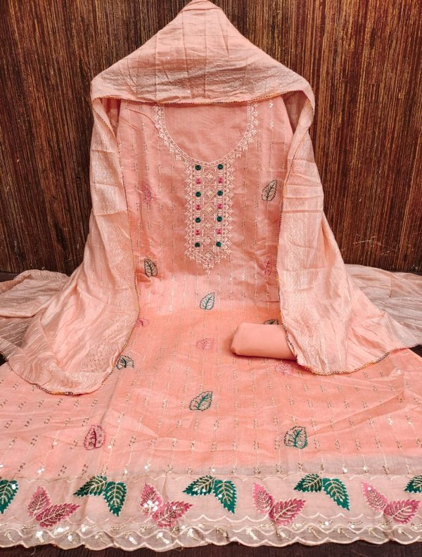 DESIGNE SUITS CHANDERI SUITS WHOLESALER