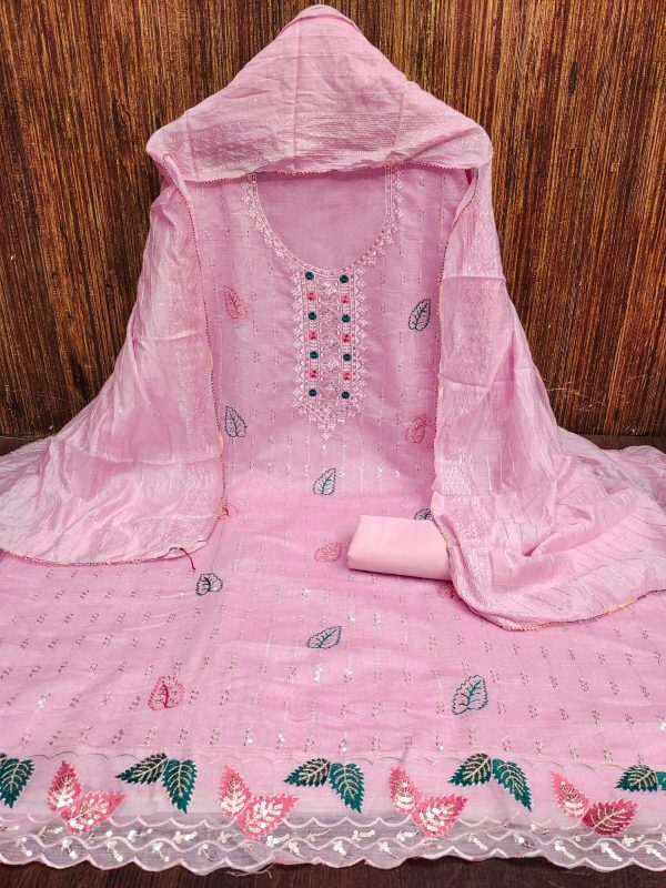 DESIGNE SUITS CHANDERI SUITS WHOLESALER