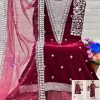 DINSAA 295 VELVET SALWAR KAMEEZ