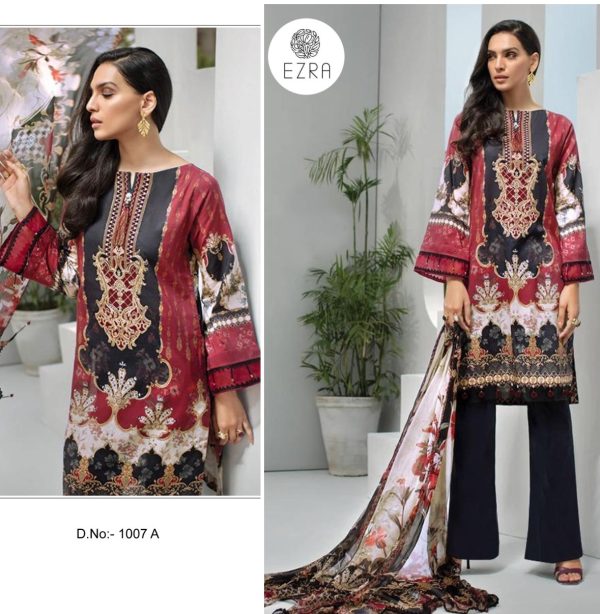 EZRA 1007 A PAKISTANI COTTON SUITS