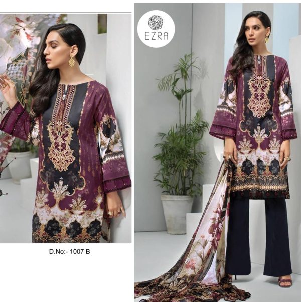 EZRA 1007 B PAKISTANI COTTON SUITS