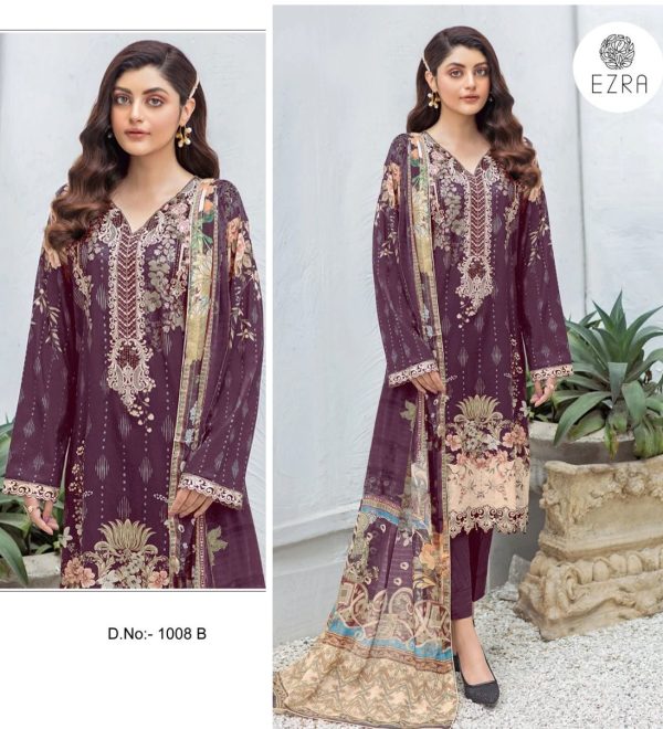 EZRA 1008 B COTTON PAKISTANI SUITS IN INDIA