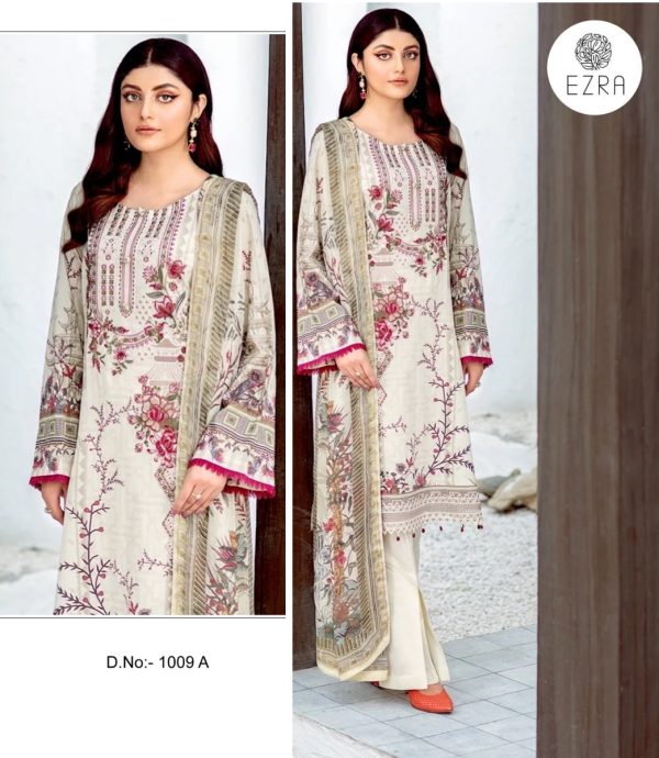 EZRA 1009 A PAKISTANI COTTON SUITS IN INDIA