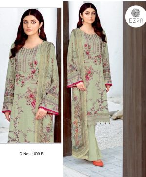 EZRA 1009 B PAKISTANI COTTON SUITS IN INDIA