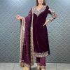 FD 7806 VELVET DESIGNER SALWAR KAMEEZ