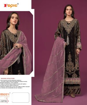 FEPIC C 1377 B ROSEMEEN PAKISTANI SUITS