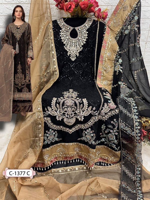 FEPIC C 1377 C ROSEMEEN PAKISTANI SUITS