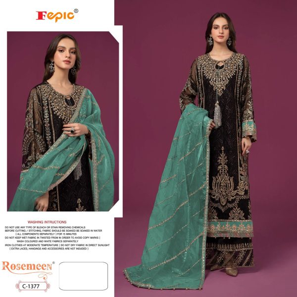 FEPIC C 1377 ROSEMEEN PAKISTANI SUITS