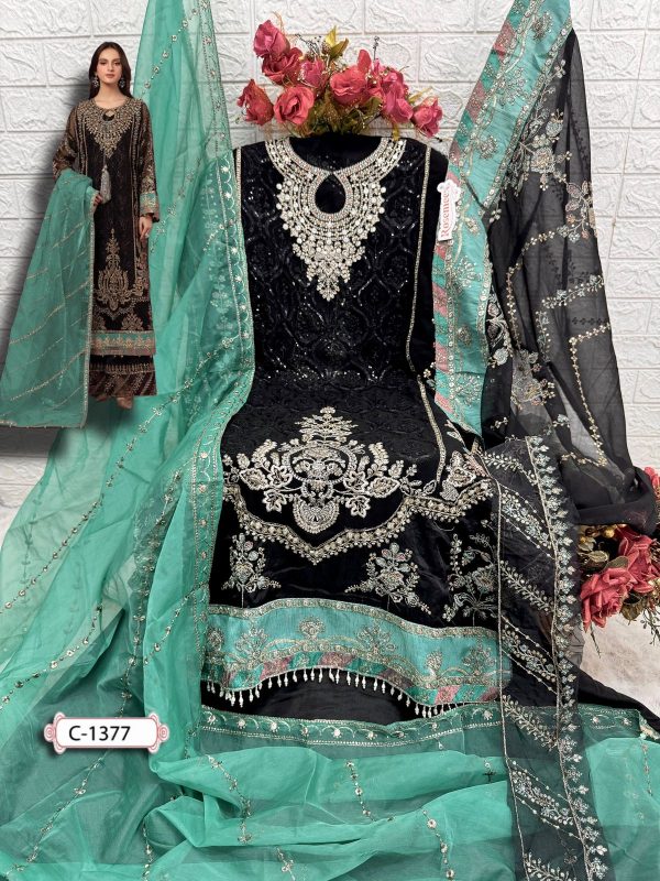 FEPIC C 1377 ROSEMEEN PAKISTANI SUITS