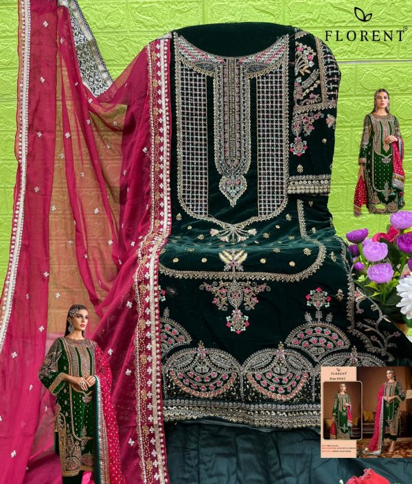 FLORENT 1014 C VELVET PAKISTANI SUITS