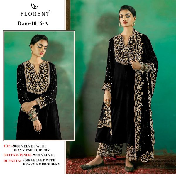 FLORENT 1016 A PAKISTANI VELVET SUITS