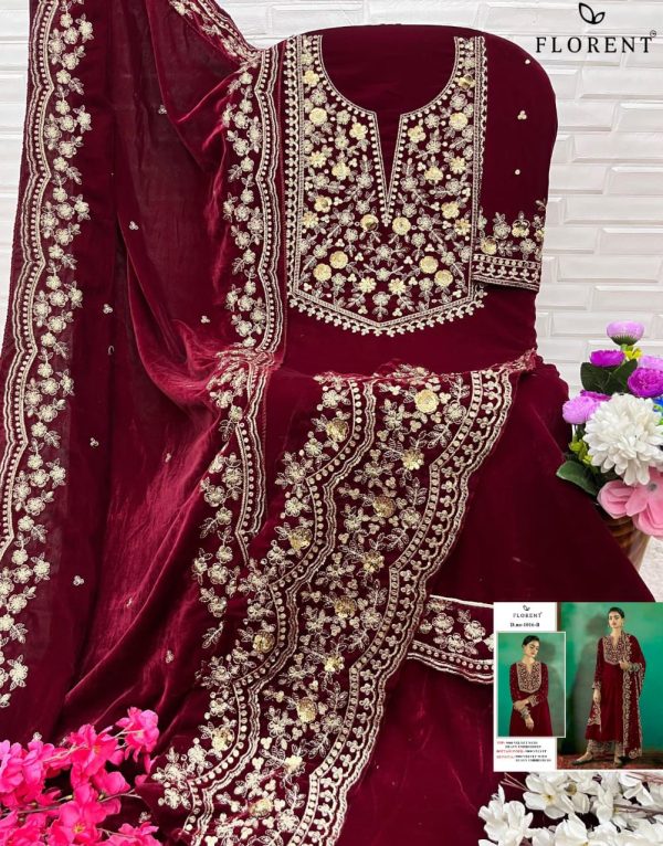 FLORENT 1016 B PAKISTANI VELVET SUITS