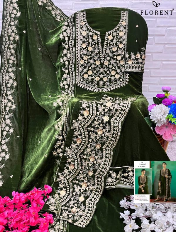 FLORENT 1016 C PAKISTANI VELVET SUITS