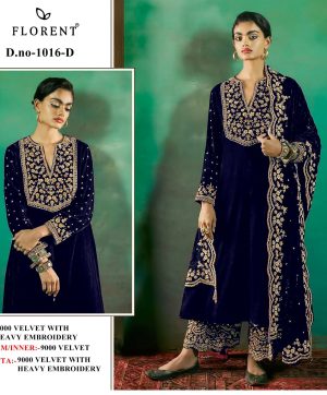 FLORENT 1016 D PAKISTANI VELVET SUITS