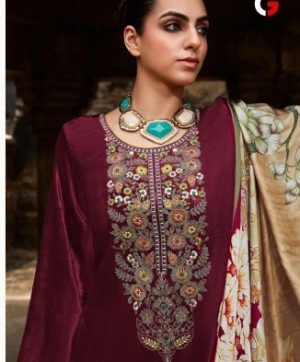 GULL JEE AFSANA VELVET SUITS WHOLESALE