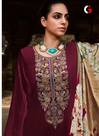 GULL JEE AFSANA VELVET SUITS WHOLESALE