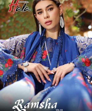 HALA RAMSHA VOL 3 KARACHI SUITS WHOLESALE