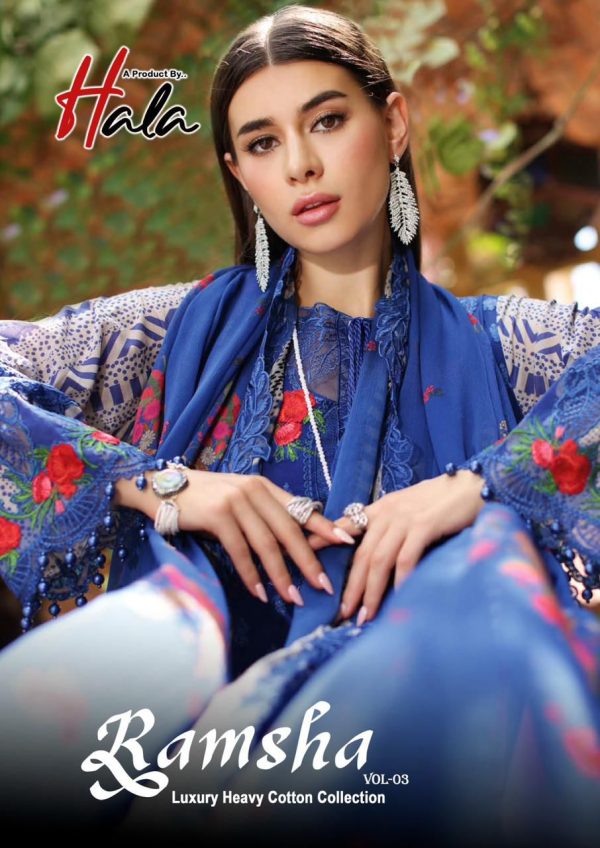 HALA RAMSHA VOL 3 KARACHI SUITS WHOLESALE