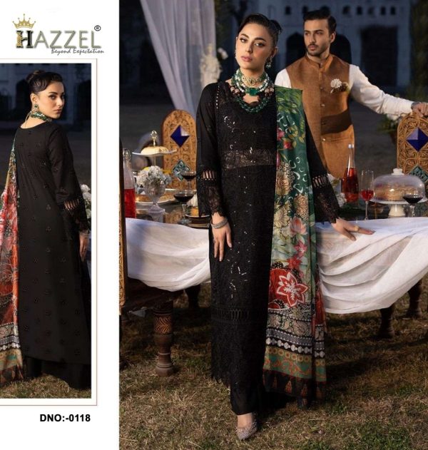 HAZZEL 0118 PAKISTANI SALWAR SUITS IN INDIA