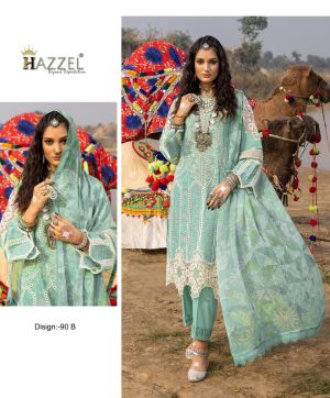 HAZZEL 90 B PAKISTANI COTTON SUITS WHOLESALE