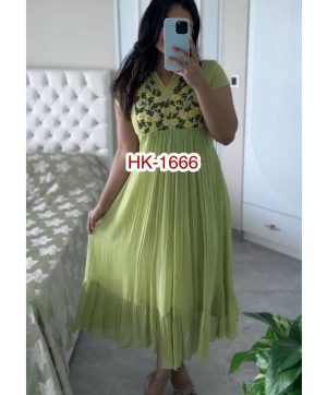 HK 1666 DESIGNER GOWN WHOLESALE IN INDIA