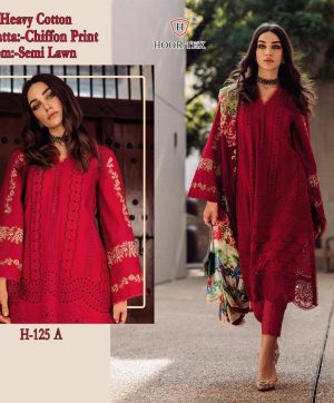 HOOR TEX H 125 A PAKISTANI COTTON SUITS