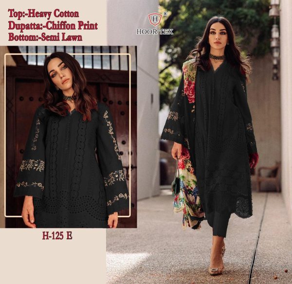 HOOR TEX H 125 B PAKISTANI COTTON SUITS