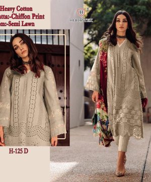 HOOR TEX H 125 D PAKISTANI COTTON SUITS