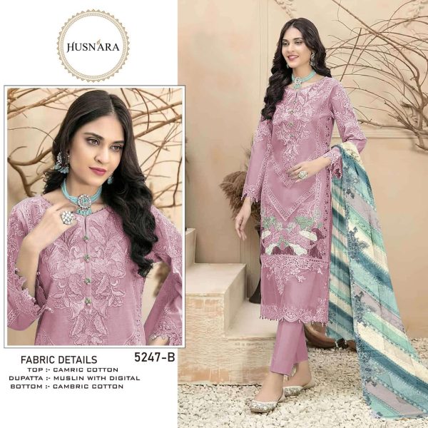 HUSNARA 5247 B PAKISTANI SUITS IN INDIA