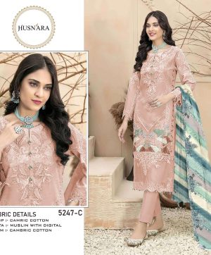 HUSNARA 5247 C PAKISTANI SUITS IN INDIA