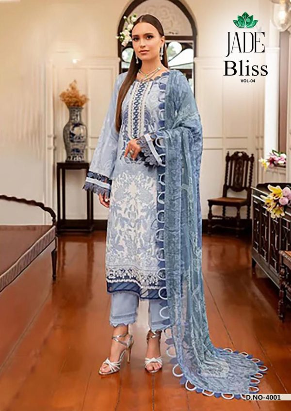 JADE BLISS VOL 4 KARACHI SUITS WHOLESALE