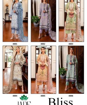 JADE BLISS VOL 4 KARACHI SUITS WHOLESALE