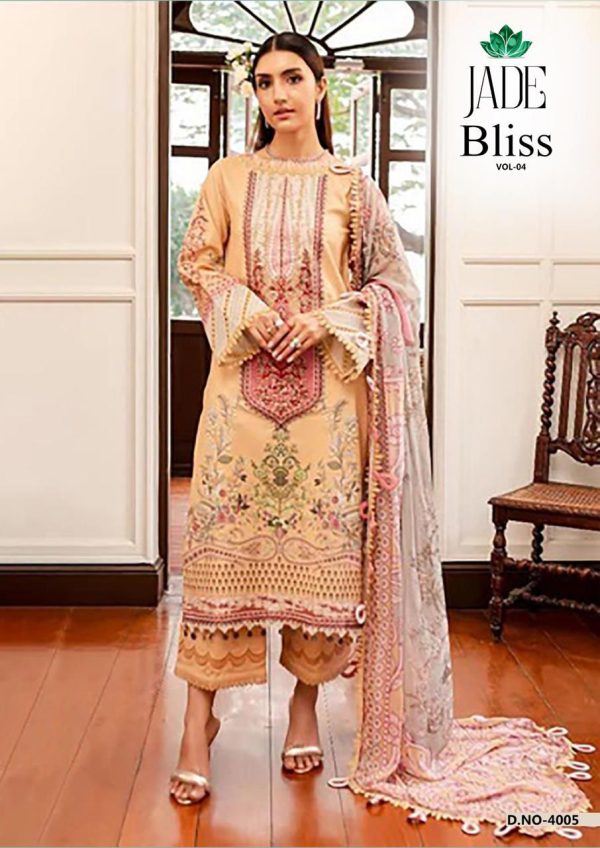 JADE BLISS VOL 4 KARACHI SUITS WHOLESALE